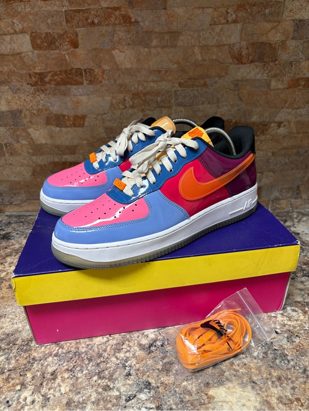 Nike Air Force 1 Low SP Undefeated Multi Patent Leather DV5255-400 Size 10